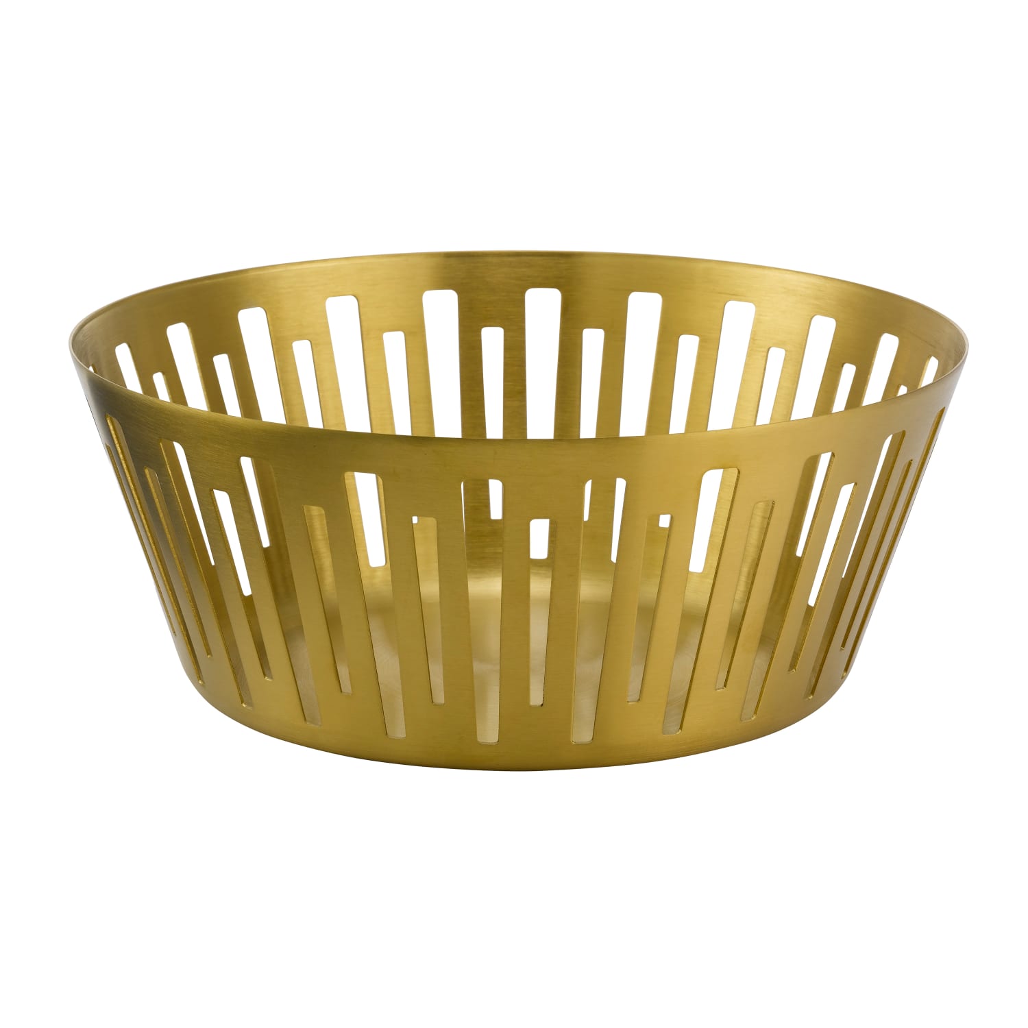 Service Ideas DB-64VG Round Bread Basket, 9 x 3 1/2, Stainless Steel, Vintage Gold