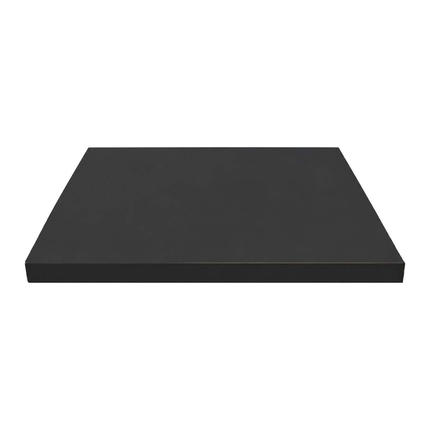 Oak Street UB3072-ON 30 x 72 Rectangular Laminate Table Top, Onyx, Black, 2 in