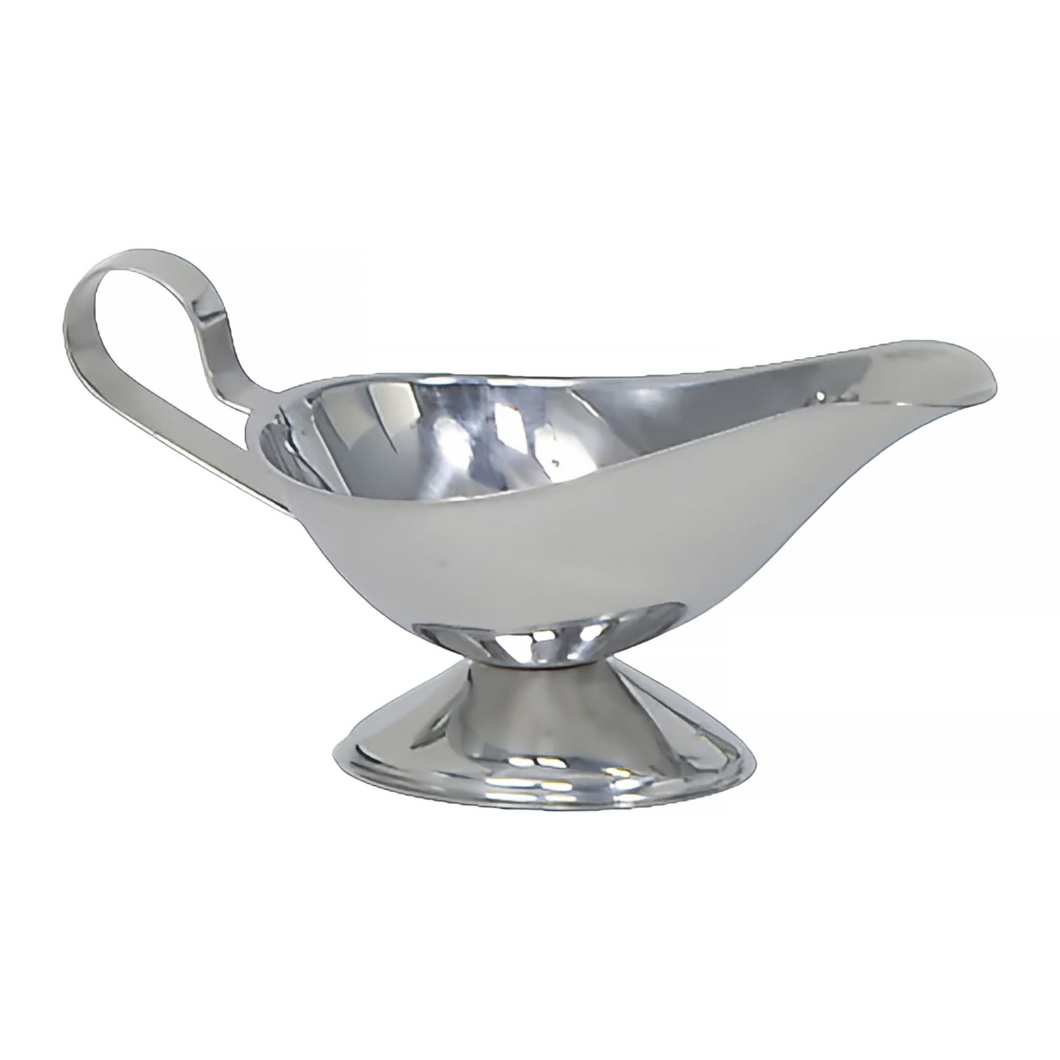 Browne 515039 Gravy Boat, 3 oz, Stainless Steel, Gadroon Base, Silver