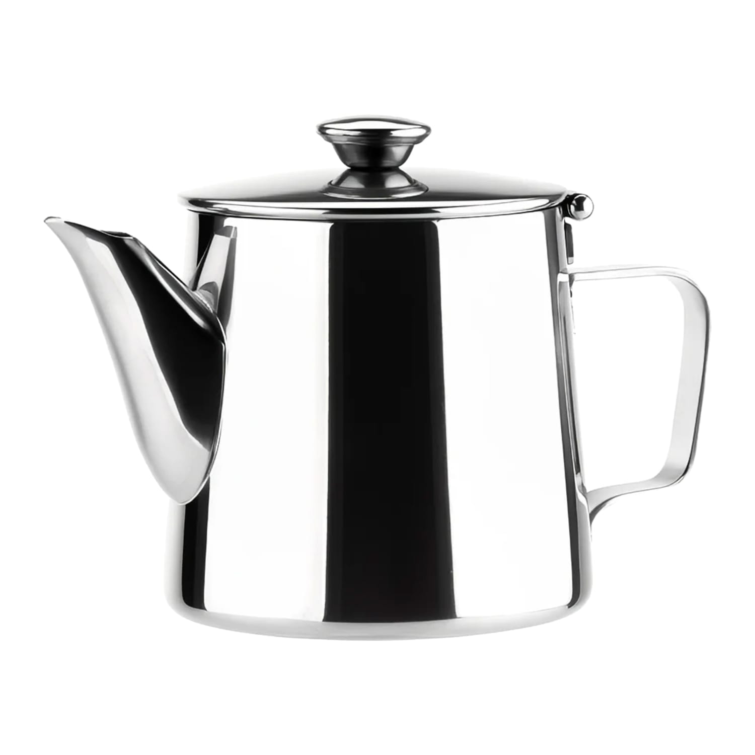 Browne 515002 Contemporary Teapot, 12 oz, Short, 18/8 Stainless Steel