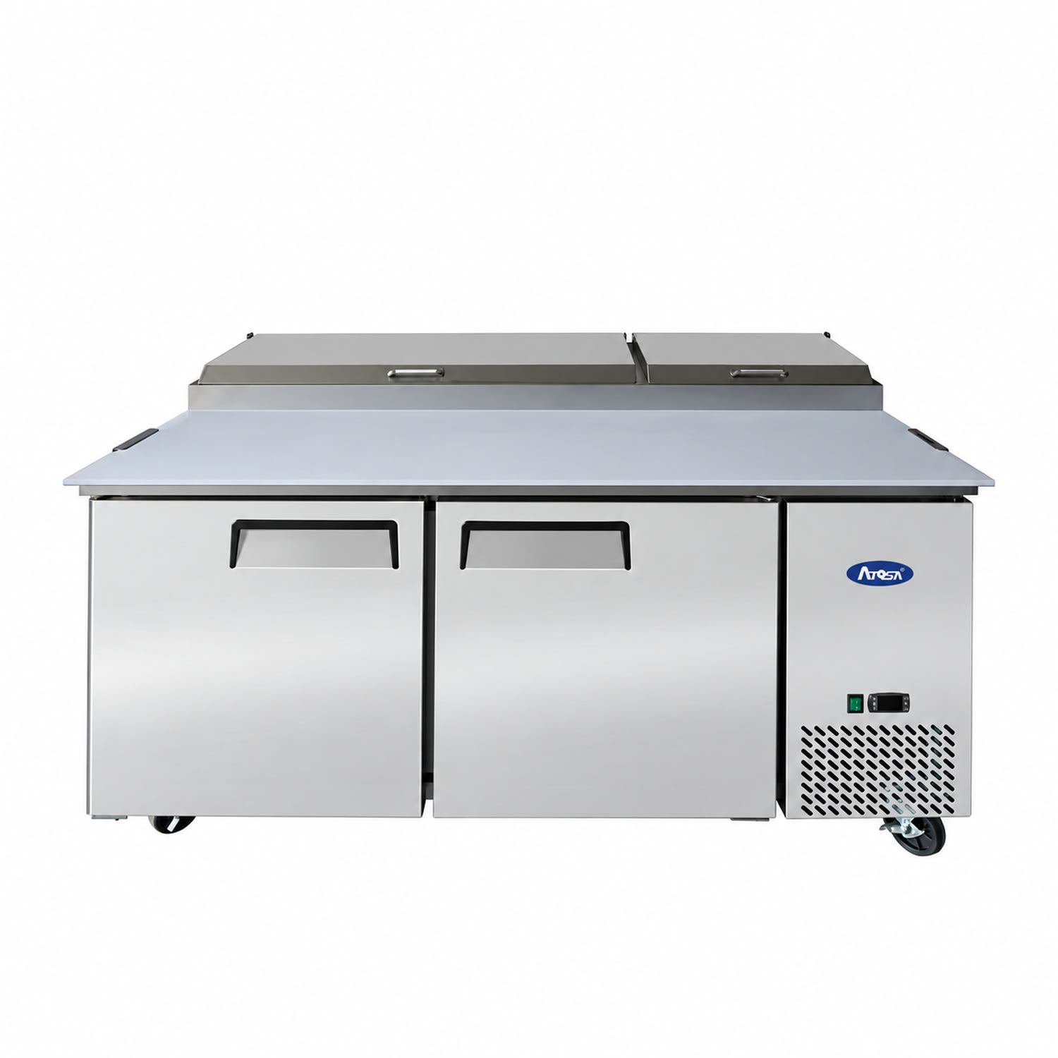Atosa MPF8202GR 67 Pizza Prep Table w/ Refrigerated Base, 115v, Stainless Steel