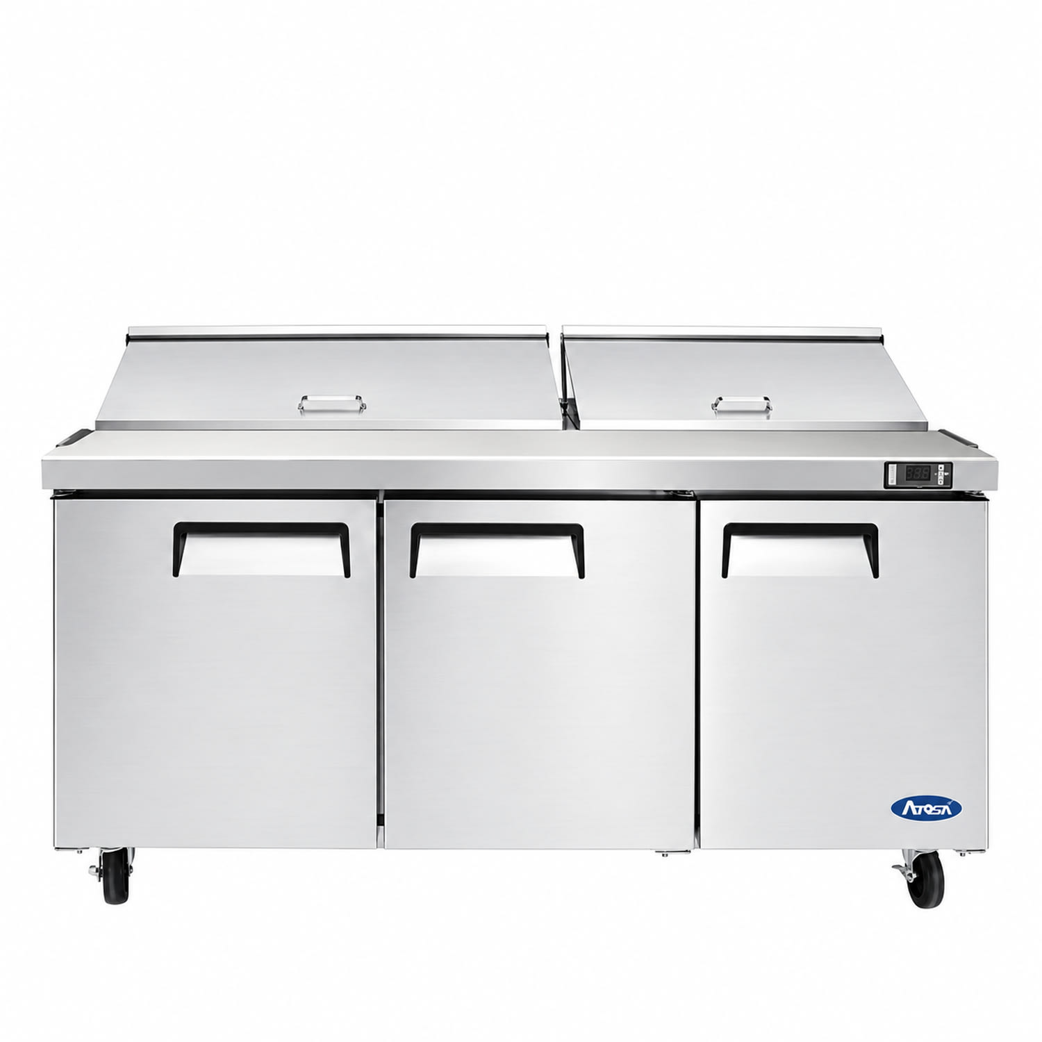 Atosa MSF8308GR 72 7/10 Mega Top Sandwich/Salad Prep Table w/ Refrigerated Base, 115v, Stainless Steel