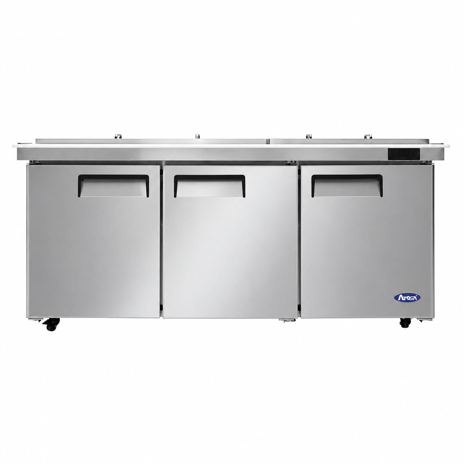 Atosa MSF8308GR-NTCV 72 7/10 Mega Top Sandwich/Salad Prep Table w/ Refrigerated Base, 115v, Stainless Steel