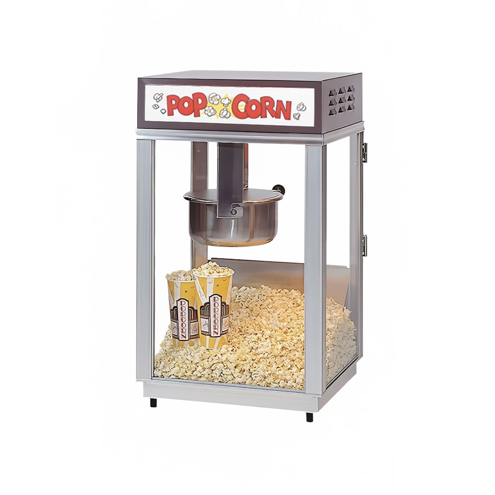 Gold Medal 2661 Ultimate60 Special Popcorn Machine w/ 6 oz Popper & Stainless Dome, 120v