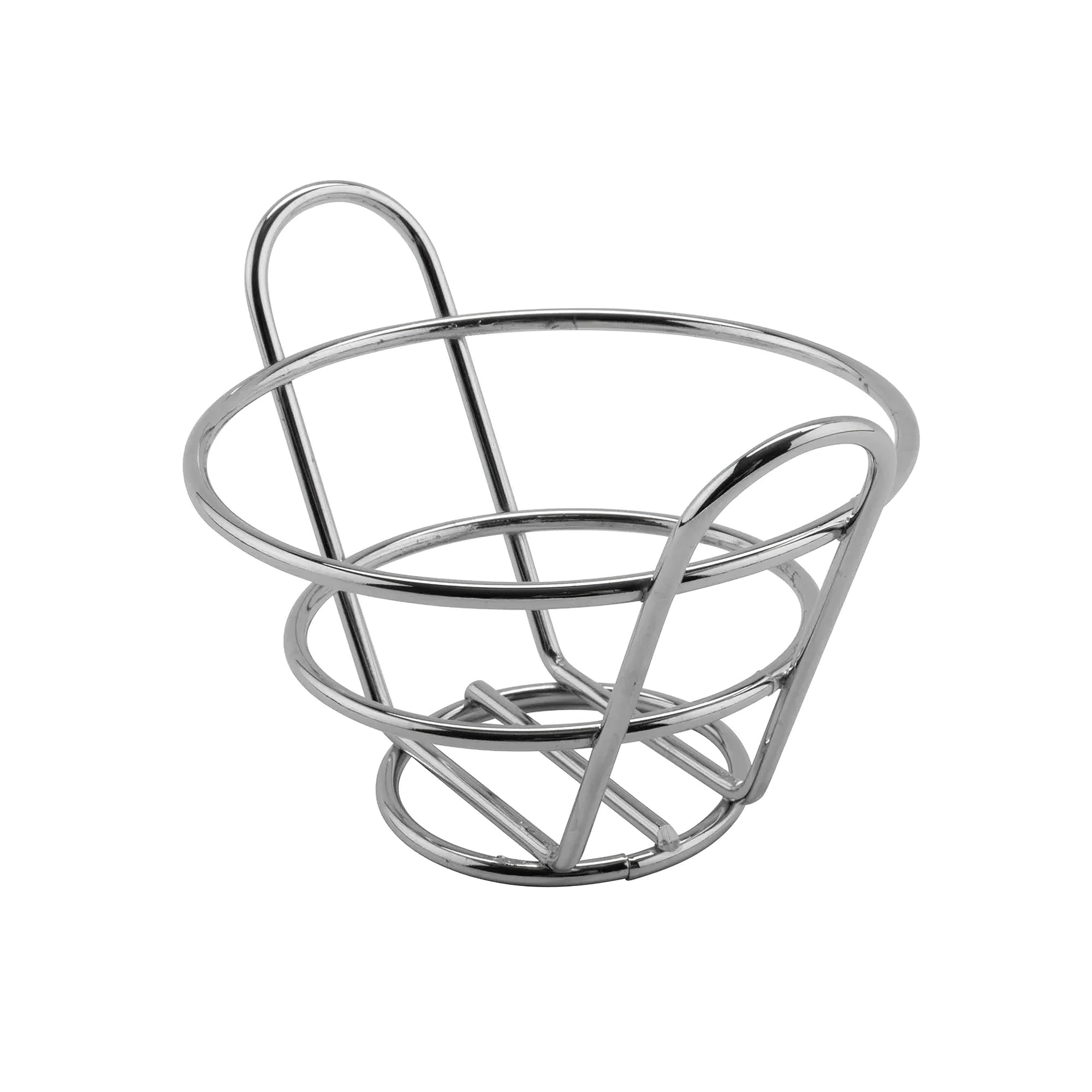 GET 422770 4 1/2" Round Wire Bucket Basket, Stainless Steel