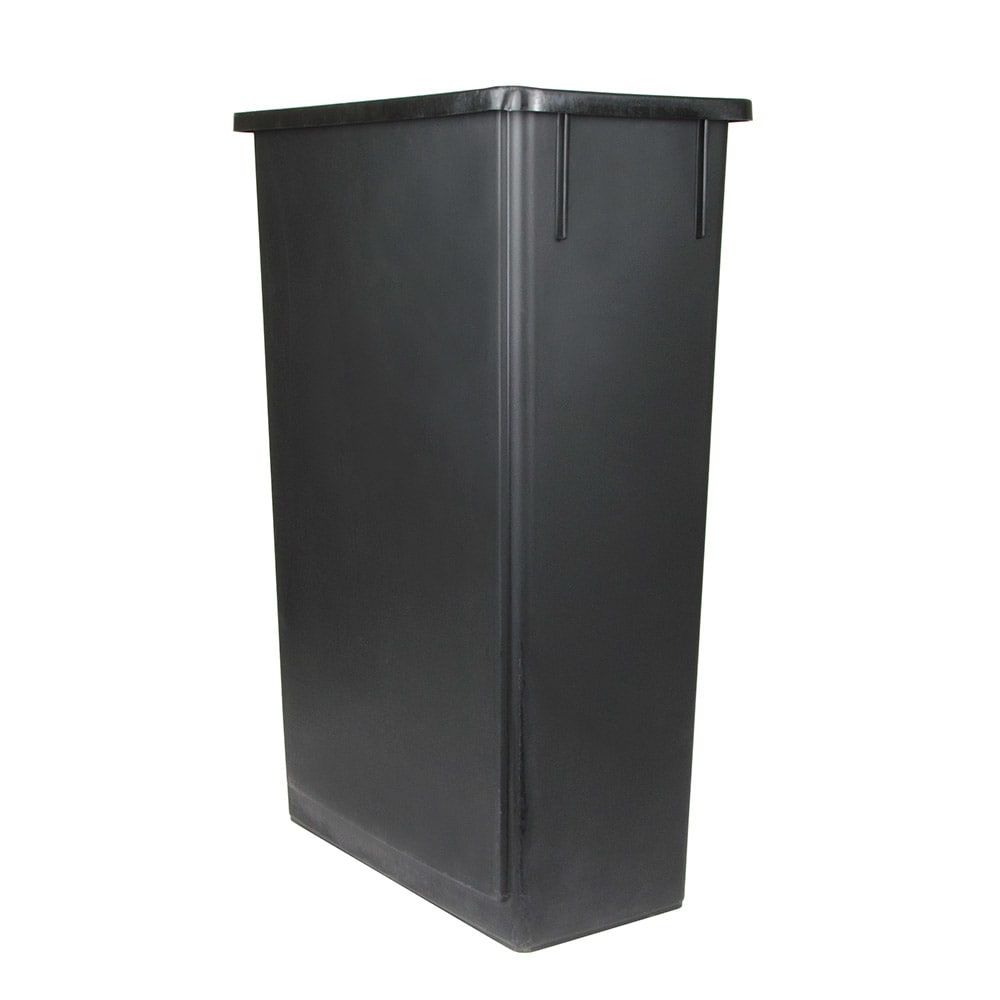 Slim 13 Gallon Trash Can Cans Wastebaskets Compare Update Ssc 23bk 23 Gal Rectangle Slim Trash Can 20 13l X