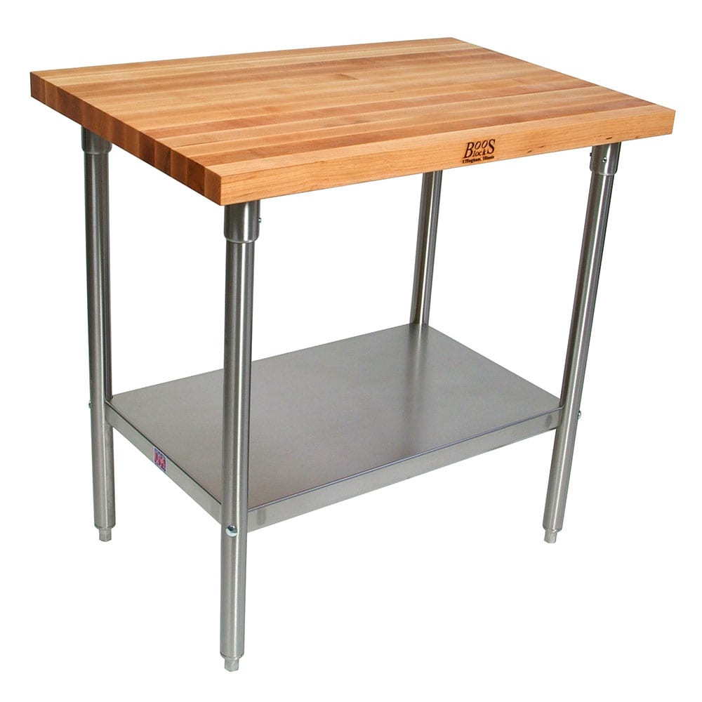 Boos Butcher Block Tables Compare S At Nextag John Boos Sns01 1 75 Maple Top Work Table W Undershelf