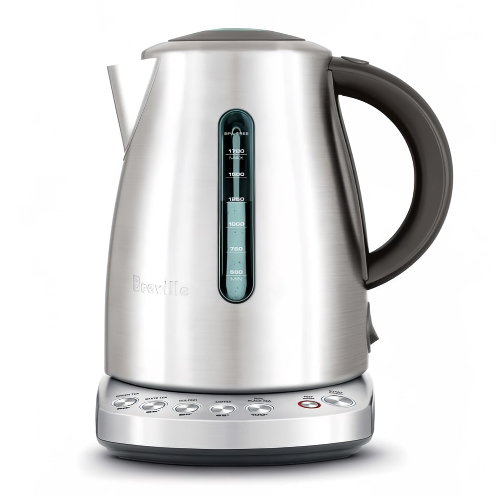 Breville BKE720BSS 57 oz Temp Select Kettle w/ Soft Top Lid - Brushed Stainless, 110-120v, Silver