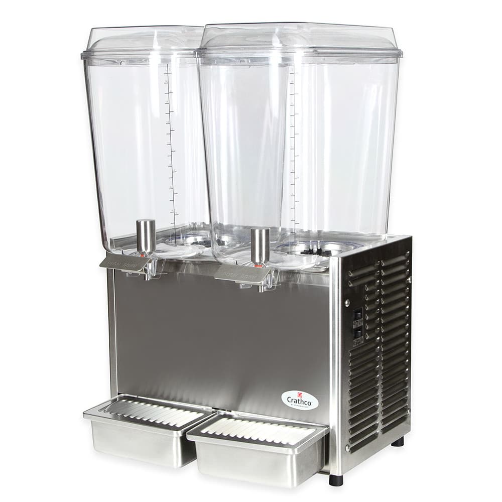 Refrigerated Drink Dispenser w/ (2) 5 gal Bowls, Pre Mix, 115v