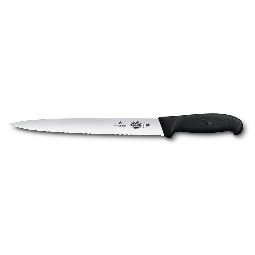 Victorinox 5.4433.25 Semi-Flexible Slicer Knife w/ 10" Blade, Black Fibrox Pro Handle