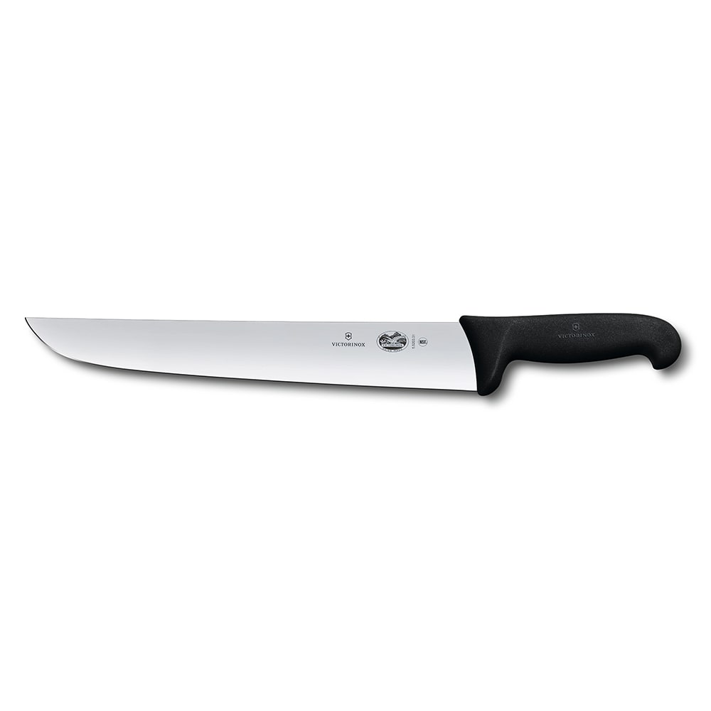 Victorinox 5.5203.31 Churrasco Knife w/ 12" Blade, Black Fibrox Pro Handle