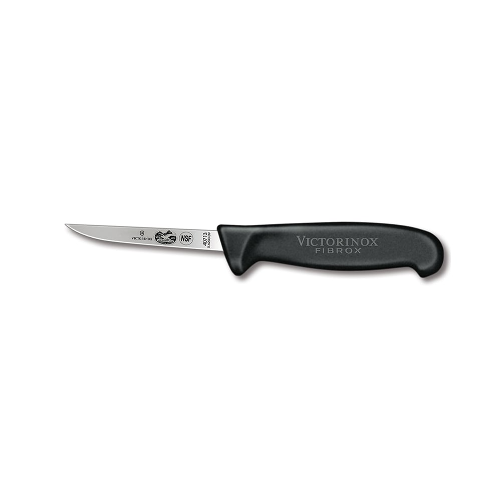 Victorinox 5.6203.09 Chicken/Poultry Knife w/ 3 3/4" Blade, Black Fibrox Pro Handle
