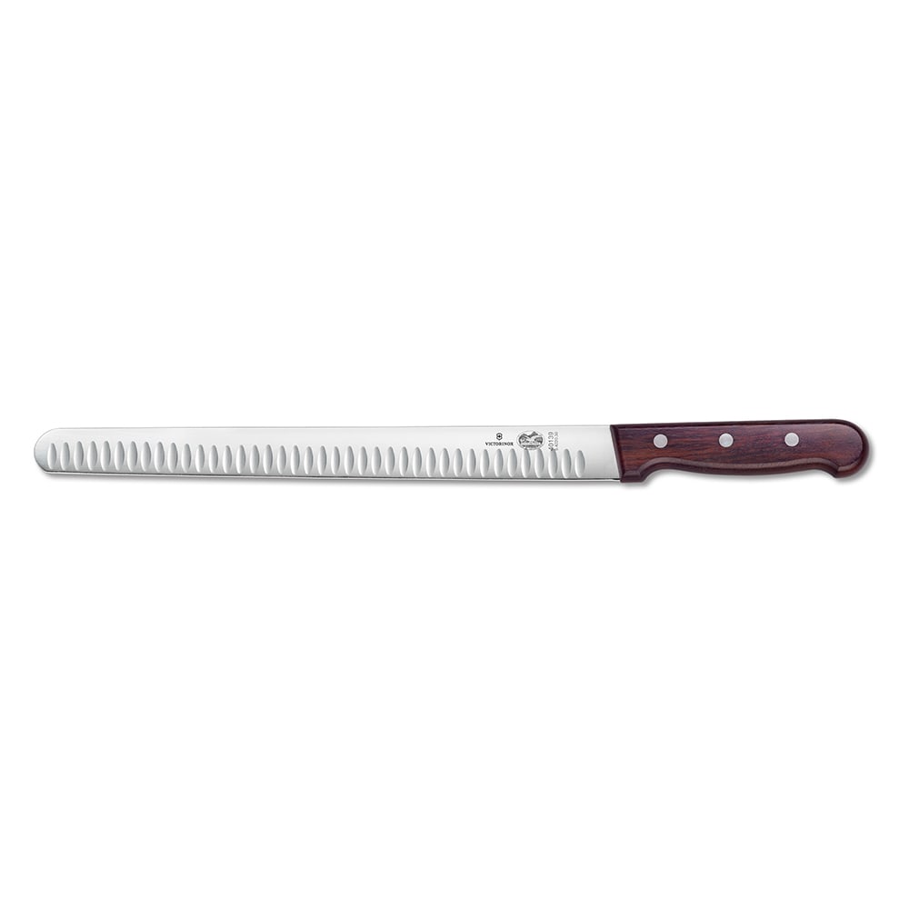 Victorinox 5.4220.30 Granton Edge Slicer Knife w/ 12" Blade, Rosewood Handle, Steel