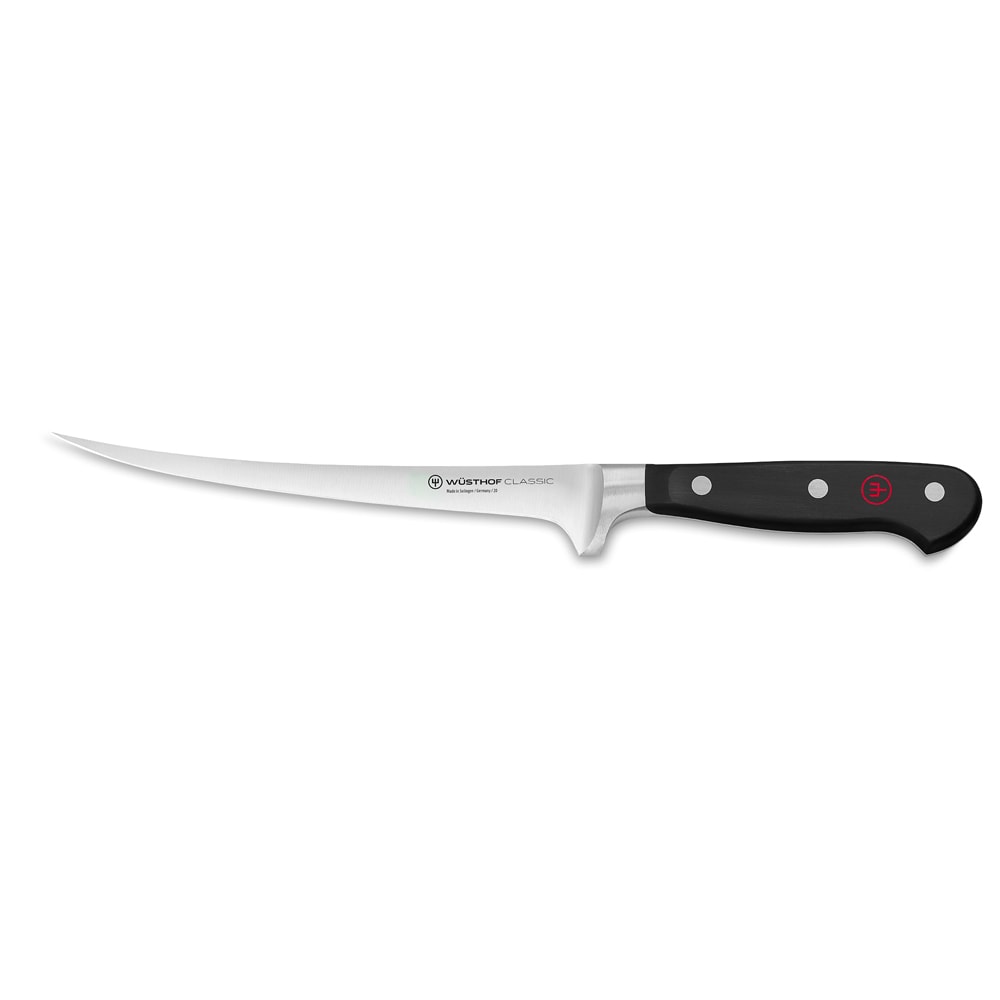 Wusthof 1040103818 7" Fillet Knife - Full Tang, Forged, High-Carbon Stainless Steel