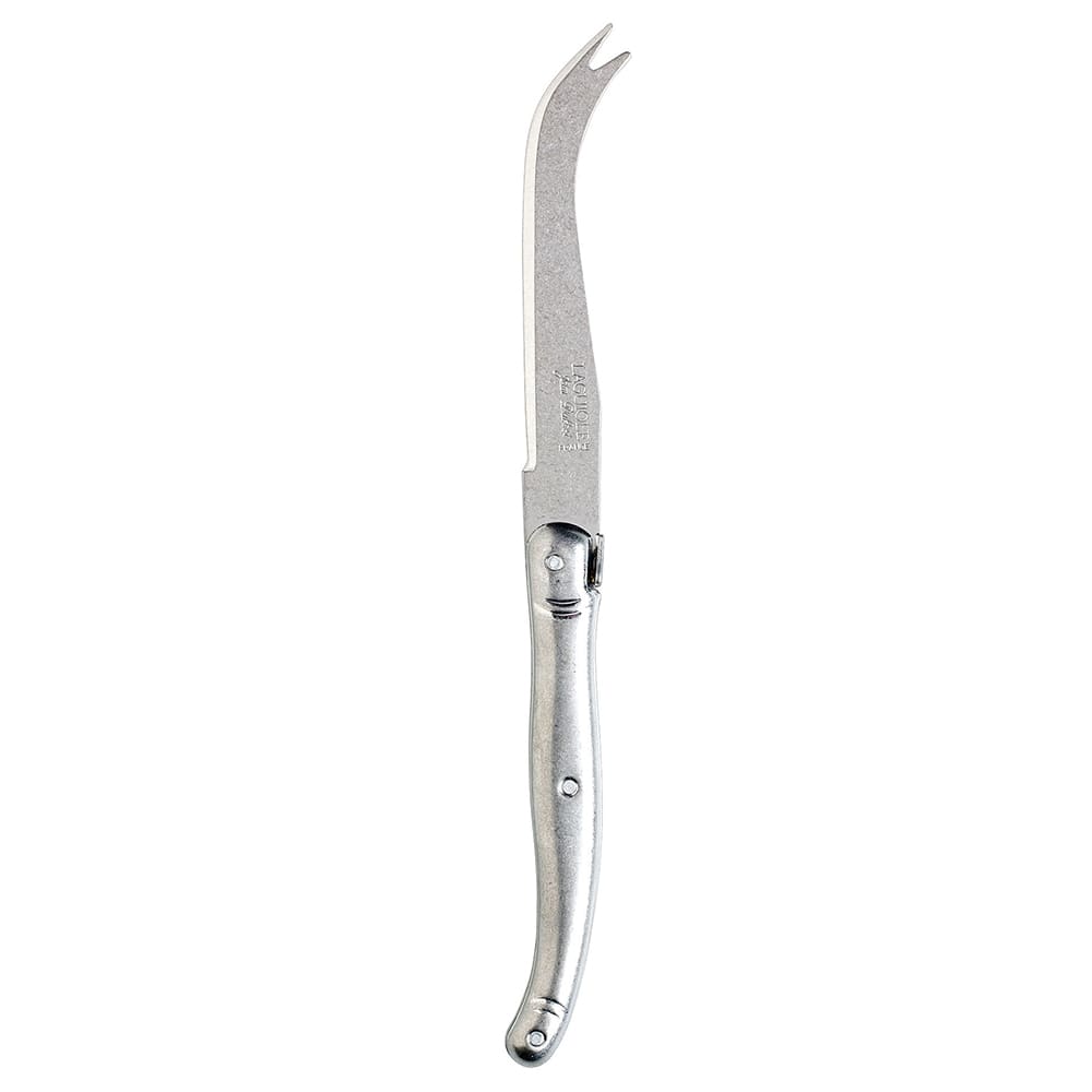Laguiole 5402S163 9 1/8" Laguiole Vintage Cheese Knife w/ Solid Handle, Stainless Steel, Stainless Steel