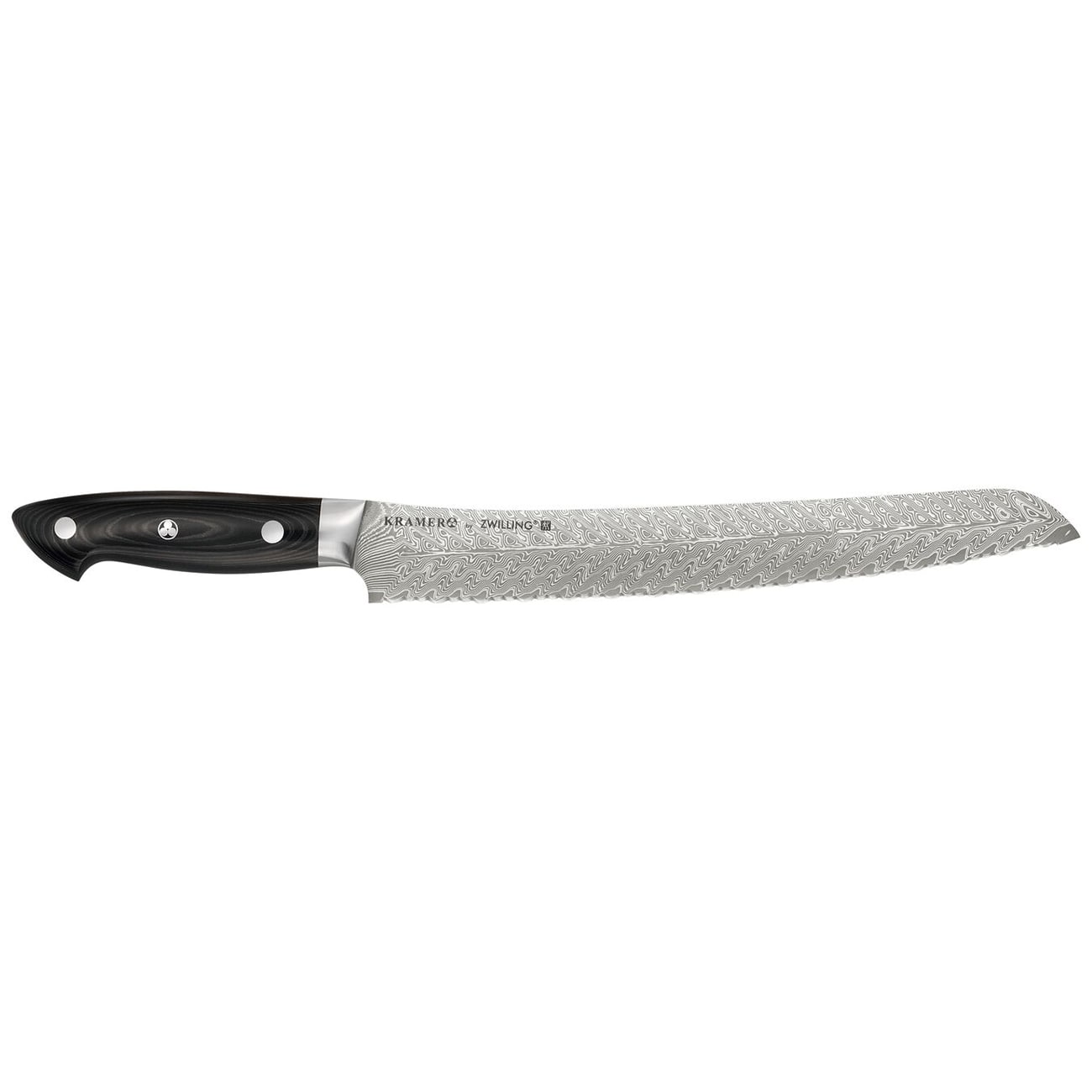 Zwilling 1019631 10" Bread Knife w/ Black Linen Micarta Handle, Carbide Stainless Steel