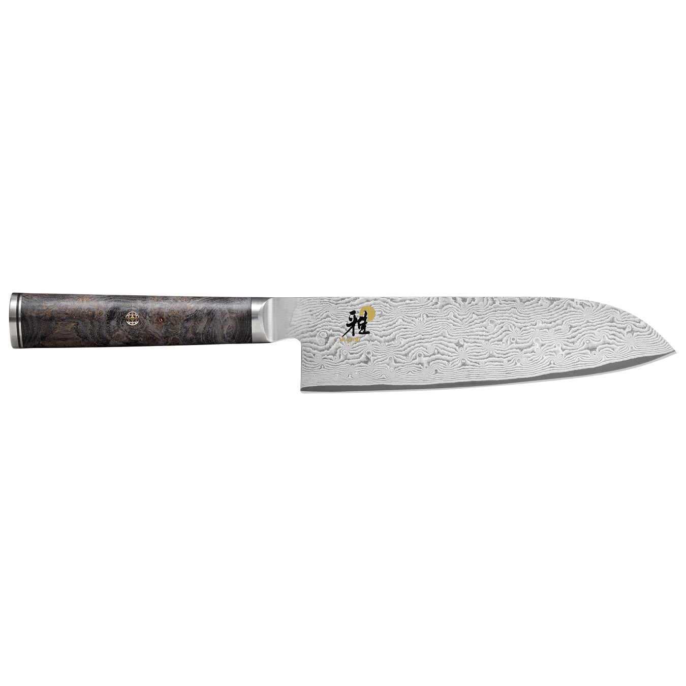 Miyabi 1019525 7" Santoku Knife w/ Black Ash Handle, Carbide Stainless Steel