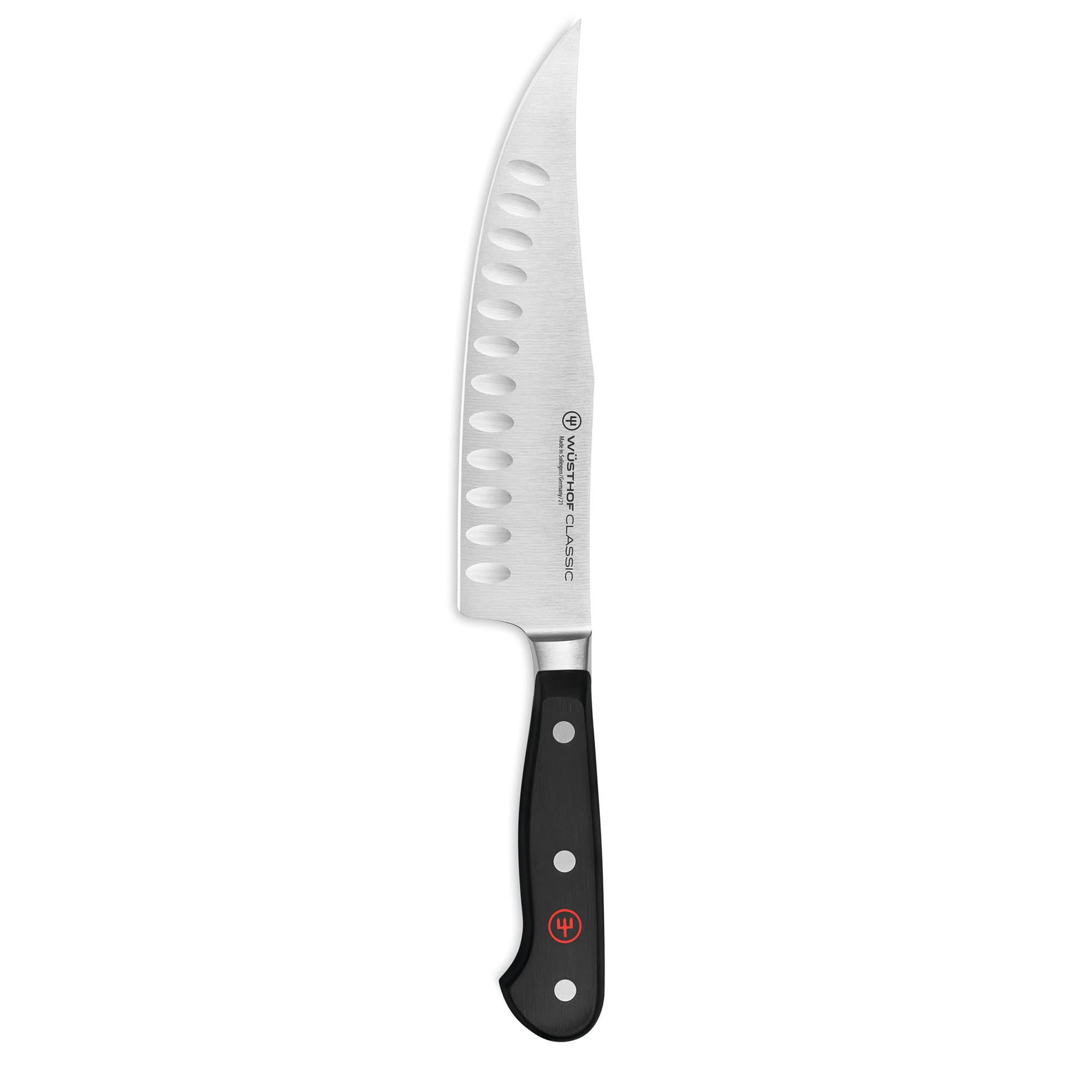 Wusthof 1040134318 7" Craftsman Knife w/ Black Plastic Handle, High Carbon Stainless Steel, 8"