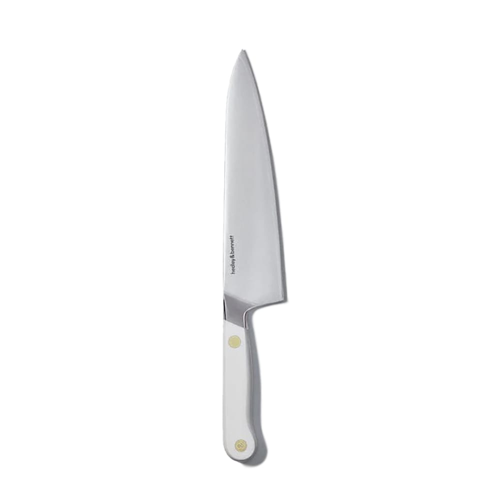 Hedley & Bennett HB001733 8" Chef's Knife w/ Steel White Handle, Steel, Japanese Steel, Lightweight