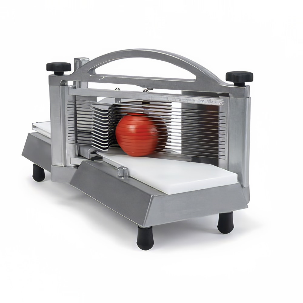 Nemco 56600-2 Tomato Slicer II w/ 1/4" Compact Slice, Razor Sharp Blades & Ergonomic Handle, Stainless Steel