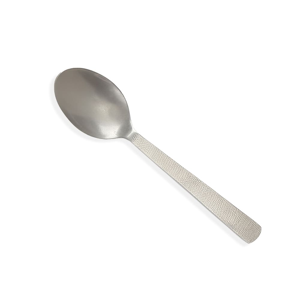American Metalcraft SVHSP10 10" Solid Serving Spoon - 18/0 Stainless Steel, Vintage Finish, Silver