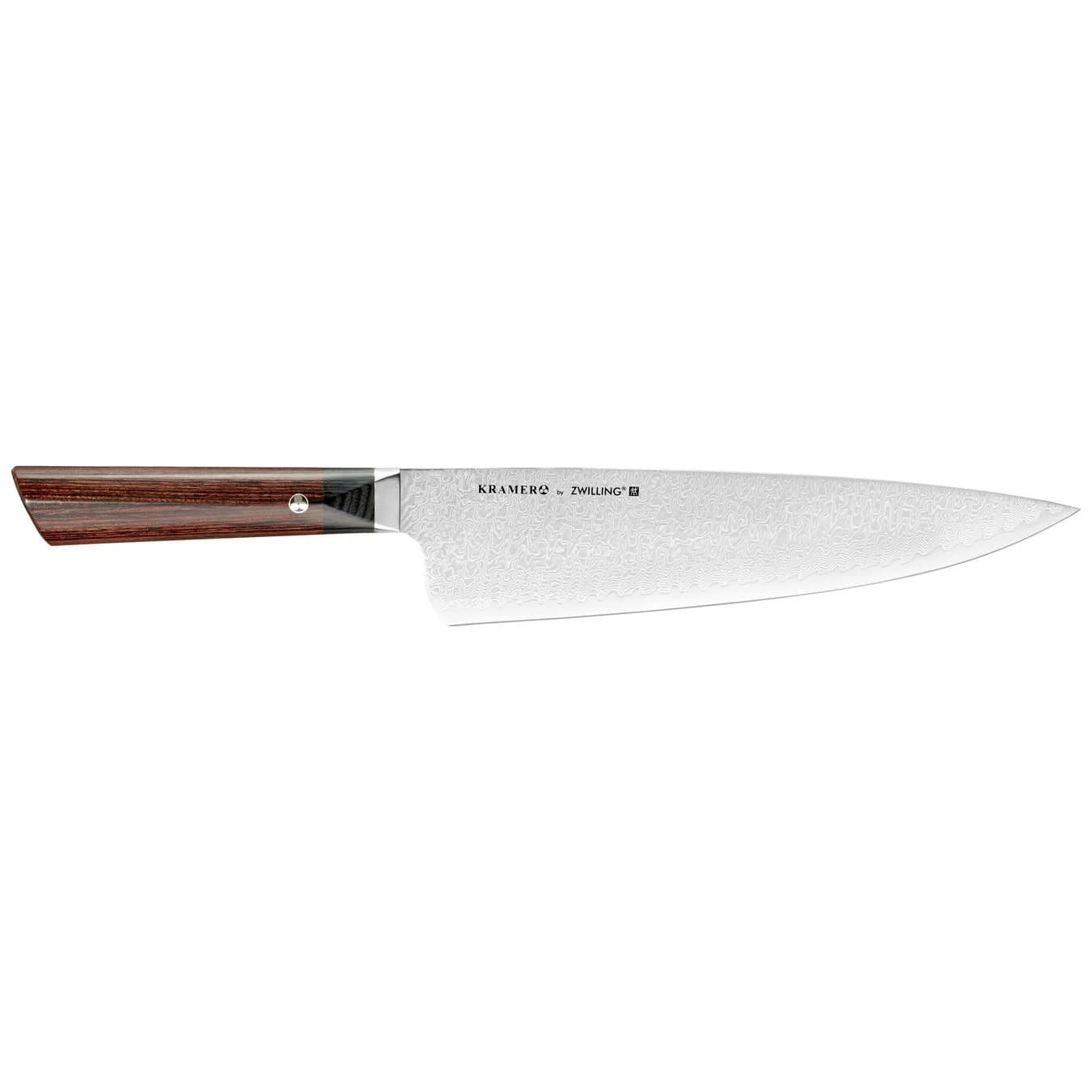 Zwilling 1019094 10" Chef's Knife w/ Brown Pakkawood Handle, Carbide Stainless Steel