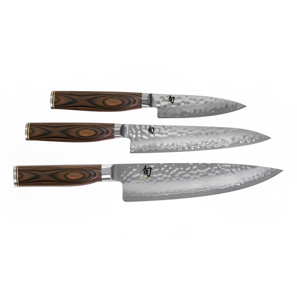 Shun 3 Piece Starter Knife Set, Paring, Utility & Chef, Gift-Boxed