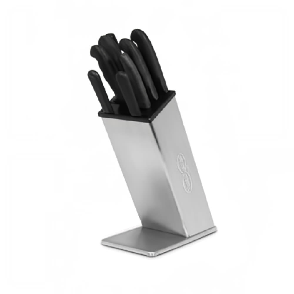 Dexter Russell SB-8 BLOCK ONLY 8 Slot Stainless Steel Knife Block