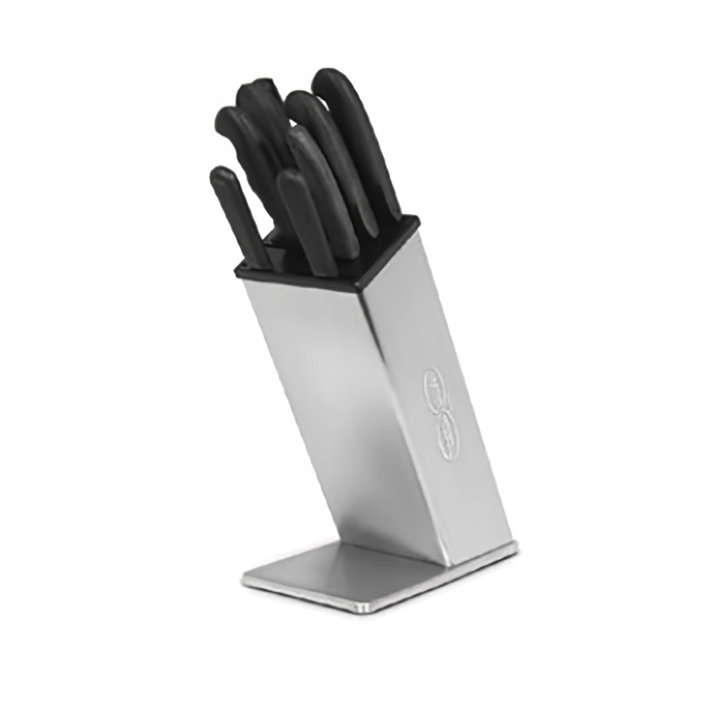 Dexter Russell SB-6 6 Piece Knife Set w/ Stainless Steel Block