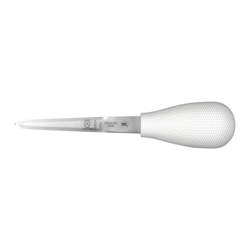 Mercer Culinary M33029A 4" Oyster Knife w/ White Polypropylene Handle, High Carbon Japanese Steel