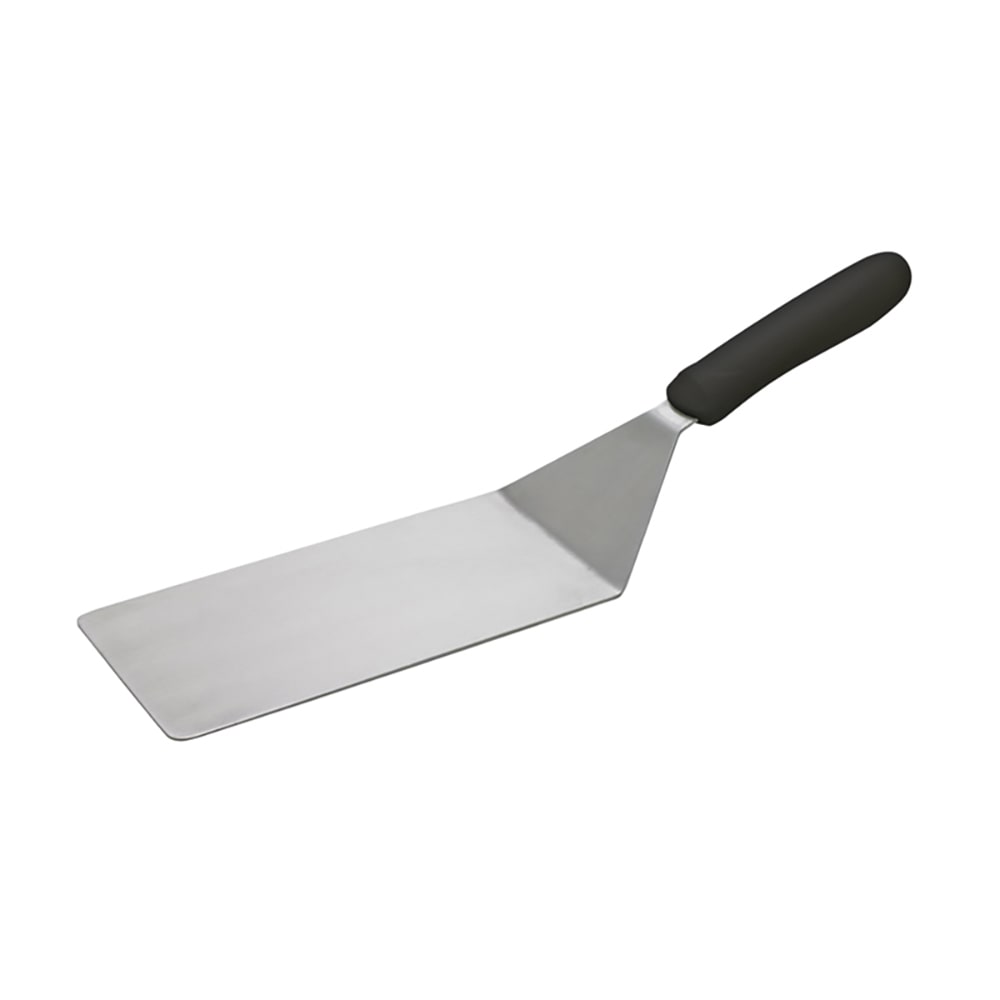 Winco TKP-42 8" x 4" Turner w/ Black Polypropylene Handle, Stainless Steel