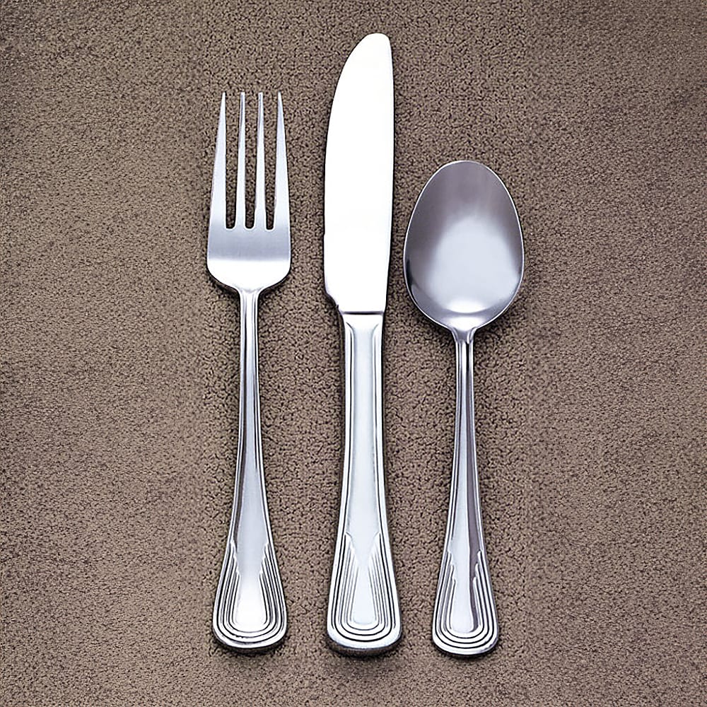 Libbey 129 053 7 1/8" Butter Knife with 18/0 Stainless Steel Grade, Reflections Pattern