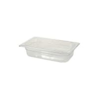 Rubbermaid FG110P00CLR Cold Food Pan - 1/4 Size, 2 1/2" Deep