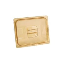 Rubbermaid FG228P23AMBR Hot Food Pan Cover - Half Size, Amber