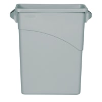 Rubbermaid FG354100LGRAY 16-gal Slim Jim Waste Container - Light Gray