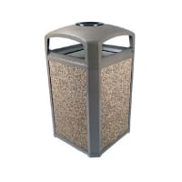 Rubbermaid FG397501DWOOD Trash Can Top Cigarette Receptacle - Outdoor Rated