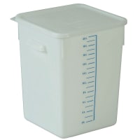 Rubbermaid FG9F0900 WHT 20 qt Square Storage Container - Poly White