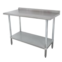 Advance Tabco FLAG-246-X 72" 16 ga Work Table w/ Undershelf & 430 Series Stainless Top,...