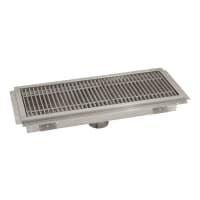 Advance Tabco FTG-1236 Floor Trough - Removable Strainer Basket, 12" x 36" x 4", 14 ga 304 Stainless