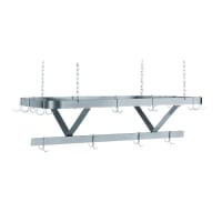 Advance Tabco GC-72 72" Ceiling-Mount Pot Rack w/ (18) Double Hooks, Steel
