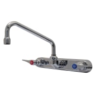 Advance Tabco K-1118 Splash Mount Faucet - 8" Swing Spout, 8" Centers, Lead Free