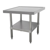 Advance Tabco MT-SS-300 30" Mixer Table w/ All Stainless Undershelf Base &amp; Marine Edge, 30"D