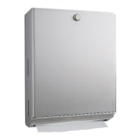 Bobrick B2620 Surface Mount Paper Towel Dispenser w/ 400 C Fold Capacity, Stainless