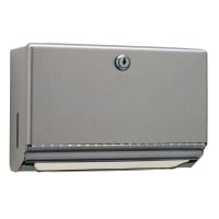 Bobrick B26212 Surface Mount Paper Towel Dispenser w/ 200 C Fold Capacity, Stainless