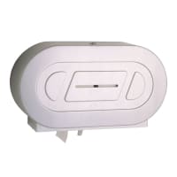 Bobrick B-2892 Surface-Mounted Twin Jumbo-Roll Toilet Tissue Dispenser, Stainless