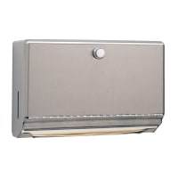 Bobrick B-2621 Surface Mount Paper Towel Dispenser w/ 200 C Fold Capacity, Stainless