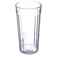 Carlisle 16 oz Clear Fluted Plastic Tumbler (111607)