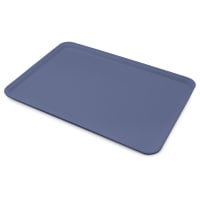 Carlisle Rectangular Display/Bakery Tray - 12 3/4x17 3/4x1" Cobalt Blue (1318FG014)