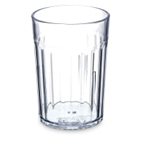 Carlisle 8 oz Clear Fluted Plastic Tumbler (110807)