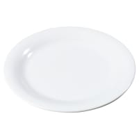 Carlisle 7 1/4" Round Melamine Salad Plate, White (3300602)